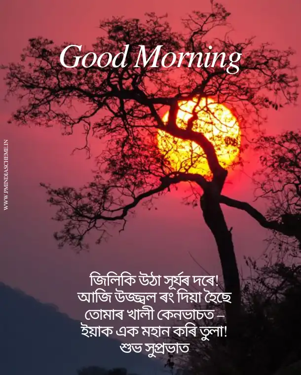 Assamese Good Morning Wishes অসমীয়া সুপ্ৰভাত ছবি