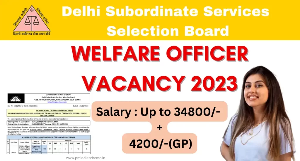 Welfare Officer Vacancy 2023:ৱেলফাৰ বিষয়াৰ পদ খালী | সমাজ বিজ্ঞানত স্নাতকোত্তৰ ডিগ্ৰী, বয়সৰ সীমা , অন্তিম তাৰিখ আৰু দৰমহাৰ বিৱৰণ জানক