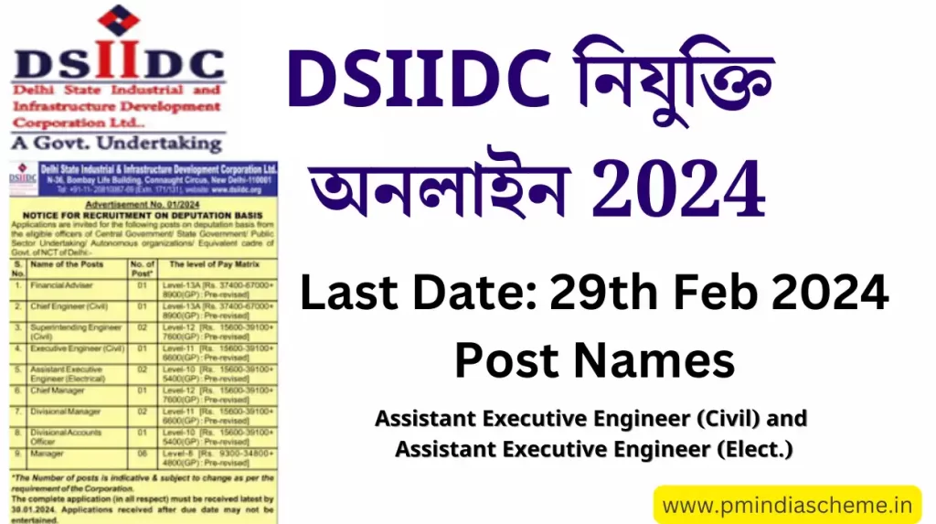 DSIIDC Recruitment Apply Online