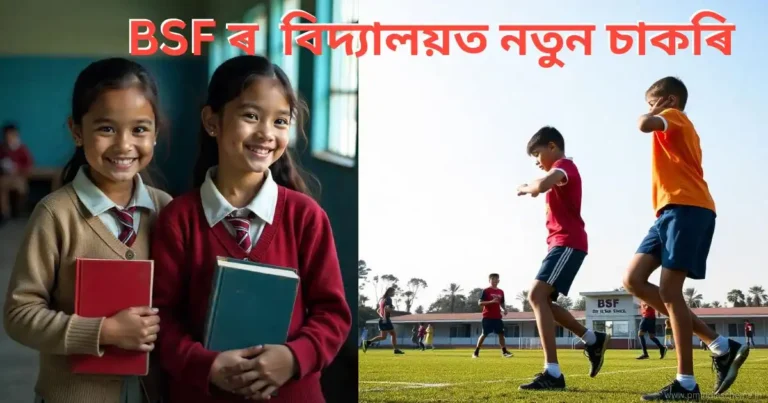 Job Openings in BSF School: BSF Sr বিদ্যালয়ত নতুন পদ খালী