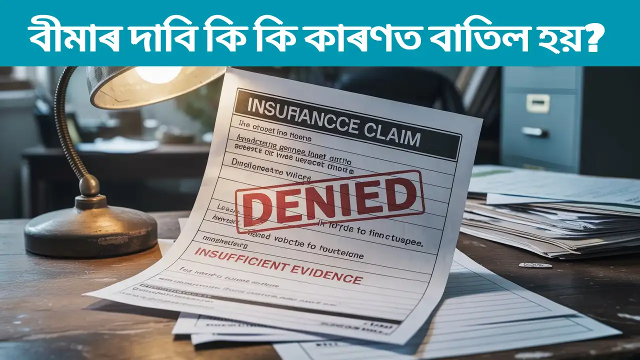 What causes an insurance claim failure?: বীমাৰ দাবি কি কি কাৰণত বাতিল হয়?