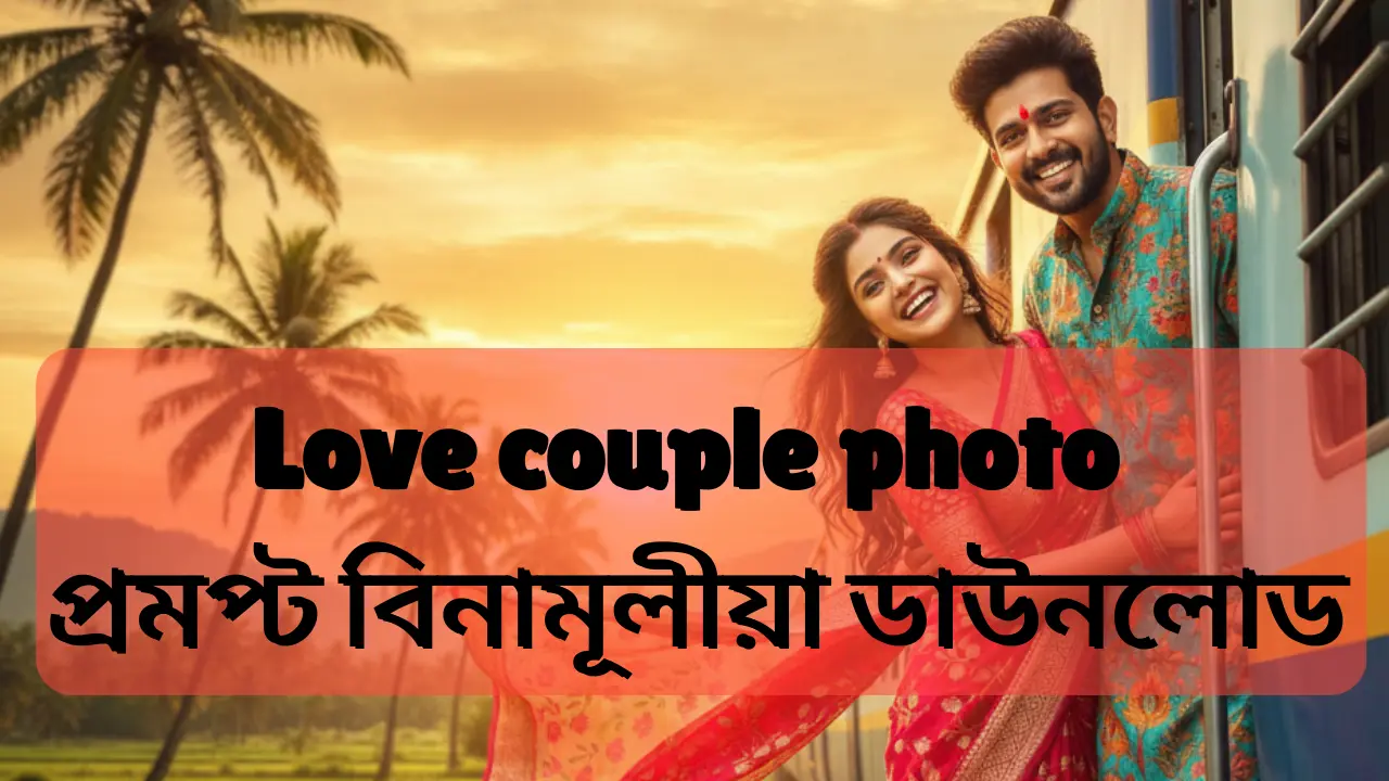 Gemini couple photo editing prompts :Love couple photo প্ৰমপ্ট বিনামূলীয়া ডাউনলোড